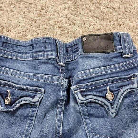 Vigoss Jeans Womens 7 Capri Dark Wash Embellished Denim - Picture 7 of 8